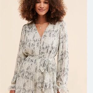 Endless Rose Black and Cream Patterned Dress